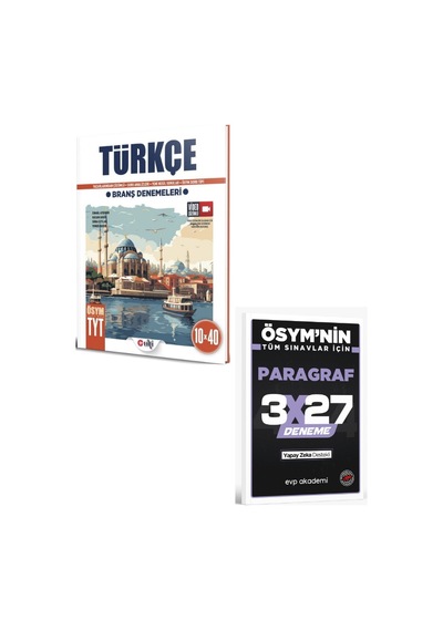 2027 Ulti 2027 Tyt Türkçe 10 X 40 Branş Denemeleri+ Evp Akademi Paragraf