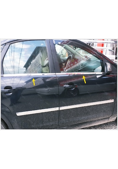 Ford Focus 2 Krom Cam Çıtası 4 Prç. 2004-2010 P. Çelik Uyumlu