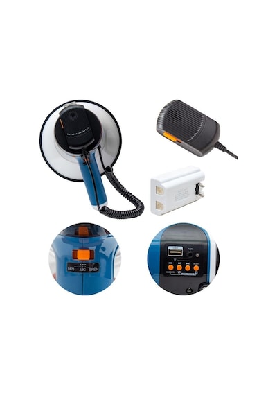Magicvoice Ml-687 Bt-usb Şarj Üniteli Mikrofonlu Megafon