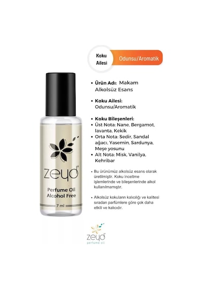 Makam - Zeyd Esans 7 Ml Çiçek - Odunsu