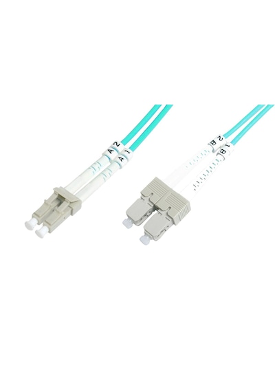 Beek Lc-sc Fiber Optik Patch Kablo, Multimode Om 3 50/125 Duplex, 3.0mm, Lszh, 15 Metre-20179