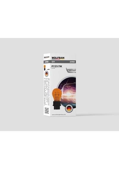 Wolfram 12 Volt 27/7 Watt Plastik U.s.a Tip Turuncu Ampul - 2 Adet