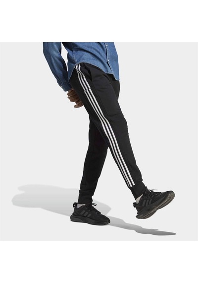 Adidas Essentials French Terry Tapered Cuff 3 Stripes Erkek Eşofm 001