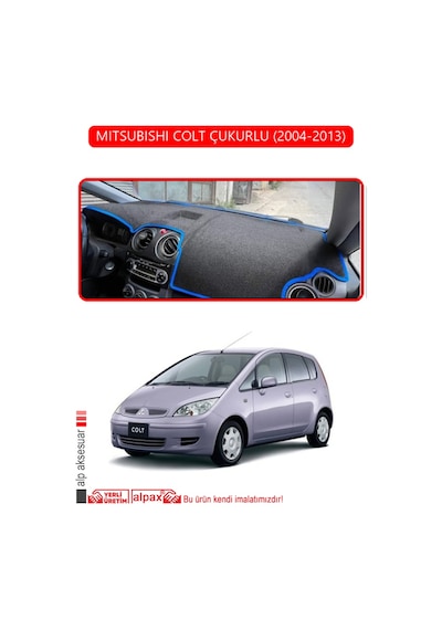 Mıtsubıshı Colt Çukurlu 2004-2013torpido Koruma Halısı Kırmızı Kenar