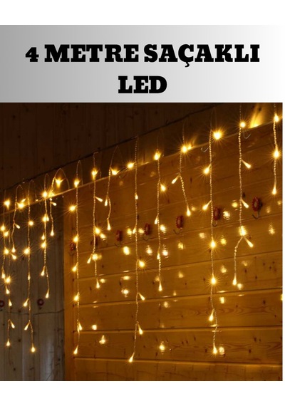 4 - 278 - Metre Şelale Led Işık - Csmo-tex - Perdesi Dekoratif Standart