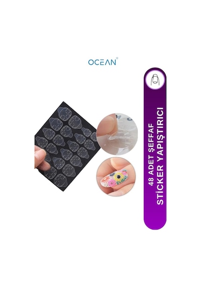Ocean Sticker Tırnak Yapışkanı 48'li Asu-189d