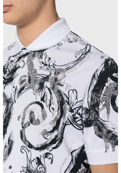 Versace Jeans Couture Erkek Polo Yaka T Shirt 76gag6s0 Js286 003 Beyaz