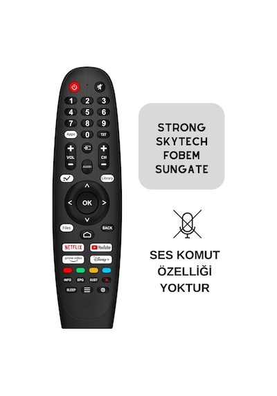 Ses Komutsuz Strong Whale Os-sungate-fobem-skytech Lcd Led Tv Kumandası