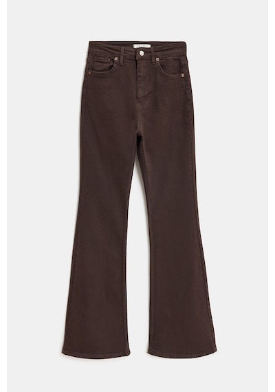 Sââde Kadın Yüksek Bel İspanyol Paça Likralı Jean Pantolon - '70s Style' Flare Jean Kahverengi Sââde Kadın Yüksek Bel İspanyol Paça Likralı Jean Pantolon - '70s Style' Flare Jean Kahverengi