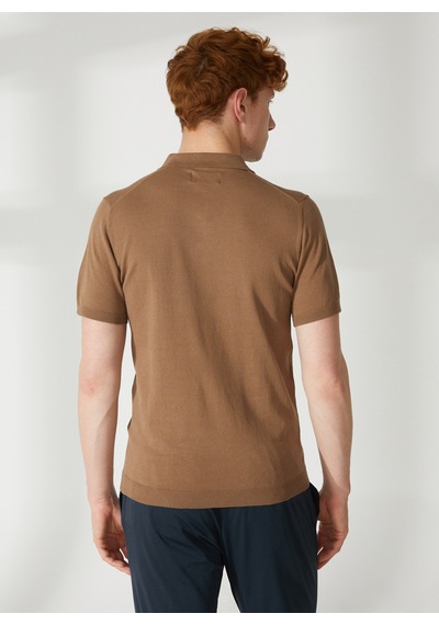 Fred Mello Polo Yaka Slim Fit Kahve Erkek Kazak Fm23s07macortez