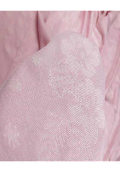 Pembe Renkte Çiçekli Havlu Kumaş En: 165cm-11493