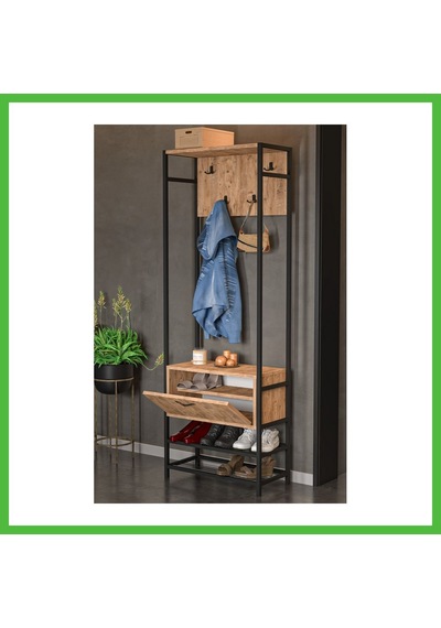 Vaveni Metal Portmanto Kahverengi 180 Cm Arz