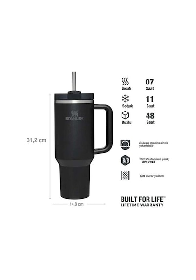 Stanley The Quencher H2.o Flowstate Tumbler 1.18l / 40oz 10-12574-015 Siyah