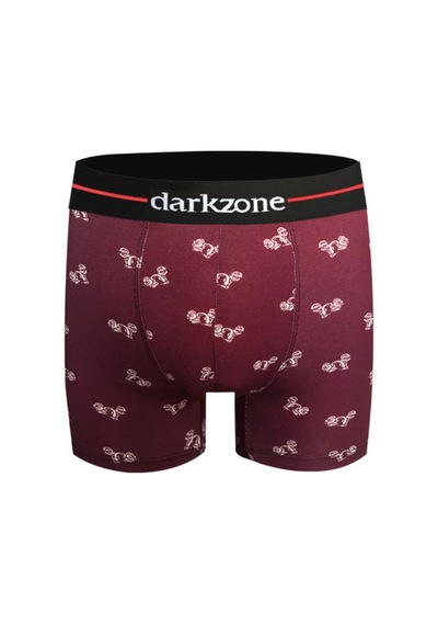 Darkzone Dijital Baskılı Modal Erkek Boxer - Dzn2081 Bordo