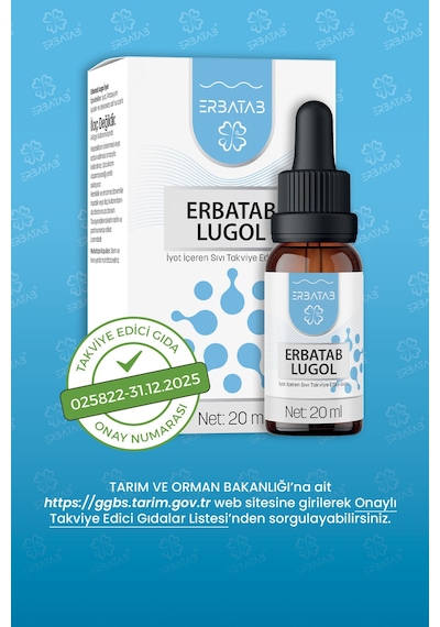 Erbatab Lugol İyot %2 20 ML
