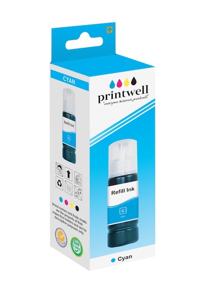 Printwell T6642-C13T66424A Mavi Uyumlu Mürekkep