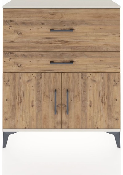 Arges Şifonyer Tek Raflı 2 Çekmeceli 2 Kapaklı 88x30x106 Ayta... Aytaşı