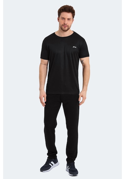 Slazenger Odalıs 2 Li Set Erkek Tişört Siyah - Gri