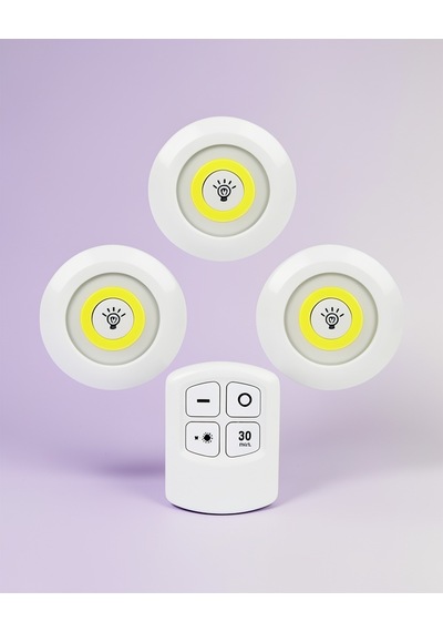 Kablosuz Led Spot Lamba Seti 3'lü Diğer