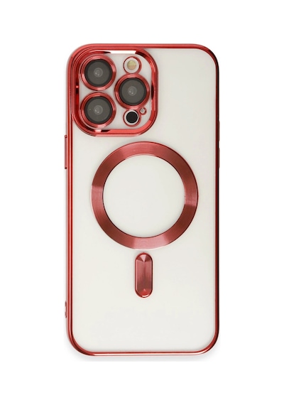Apple İphone 15 Pro Max Kılıf Kross Magneticsafe Kapak - Kırmızı 0.2M-Çok Renkli