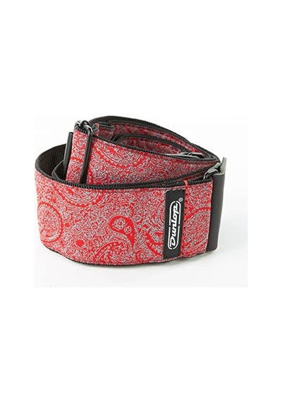 Jim Dunlop Jakarlı Paisley Kırmızı Gitar Askısı D6711