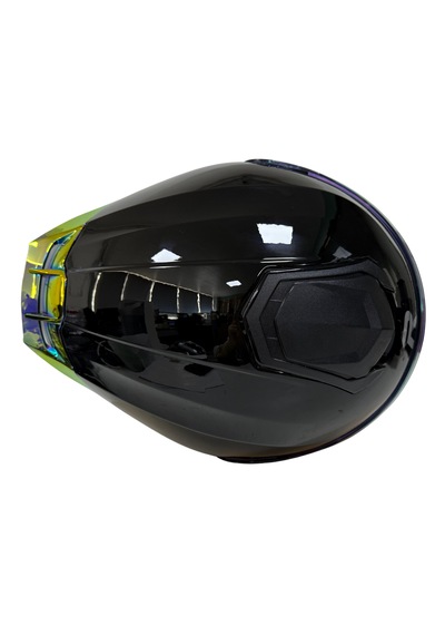 Rivox R1 Revo Kapalı Motosiklet Kaskı Parlak Siyah