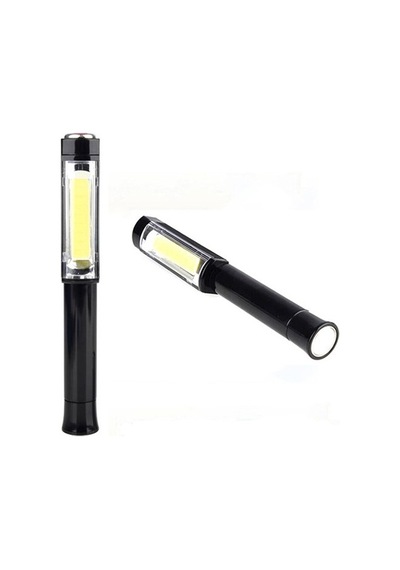 Mıknatıslı Cob Led El Feneri 3 Fonksiyonlu Işık Şiddeti Pilli N11.9045 Siyah