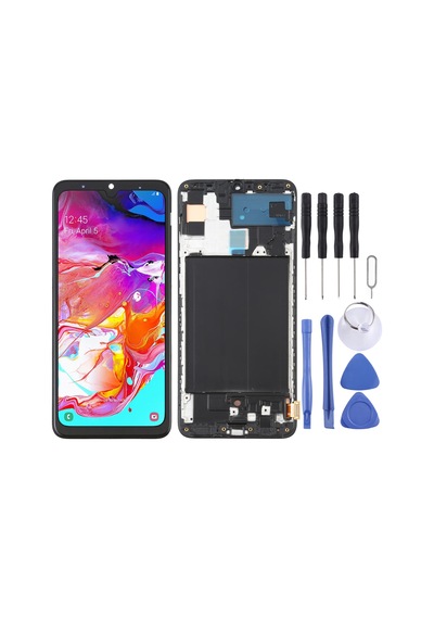 Samsung Uyumlu Galaxy Sm-a705 A70 Ekran Lcd Full Çıtalı Tam Boyut