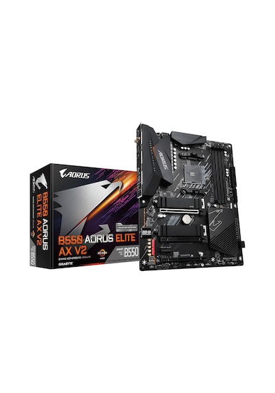Gigabyte B550 Aorus Elite AX V2 AMD B550 4733 MHz (OC) DDR4 Soket AM4 ATX Anakart