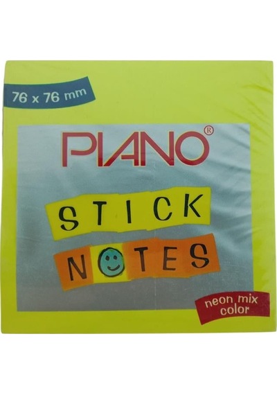 Piano Post-it 42 76x76 Neon 80 Yaprak Mix