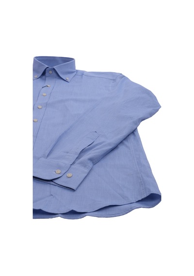 Giant Minimalist Erkek Gömlek - Uzun Kol - Günlük & İş Mavi