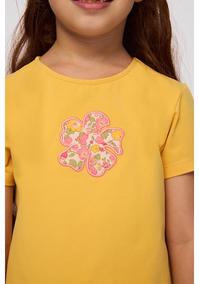 Panço Liberty Kumaş Kız Çocuk Tişört Sarı 5621GK05007