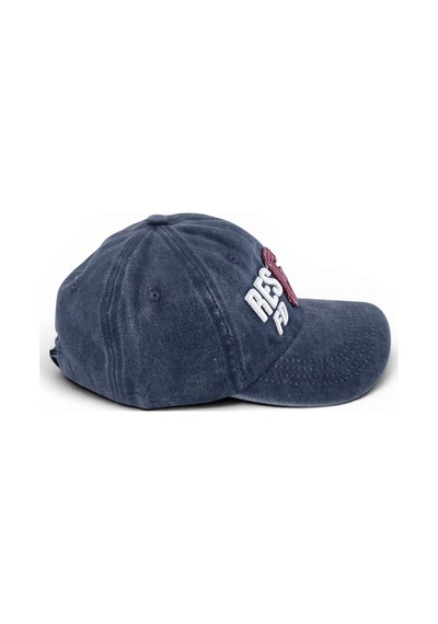 Hedea Unisex Vintage Eskitme Beyzbol Şapkası Reque Nakışlı Ayarlanabilir Lacivert Pamuklu Cap Çok Renkli