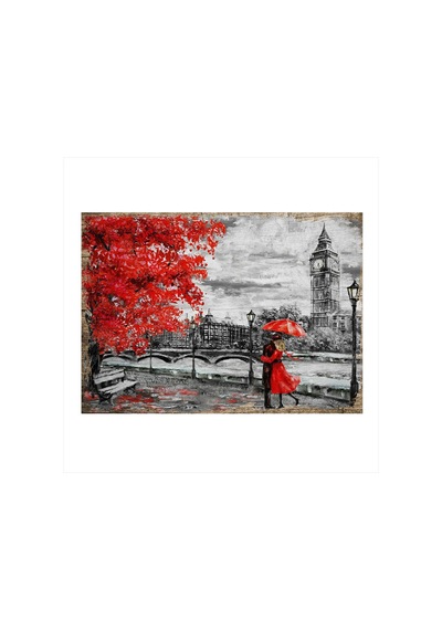 Bedeko Londra'da Sonbahar Hediyelik Mdf Tablo 25 Cm X 35 Cm