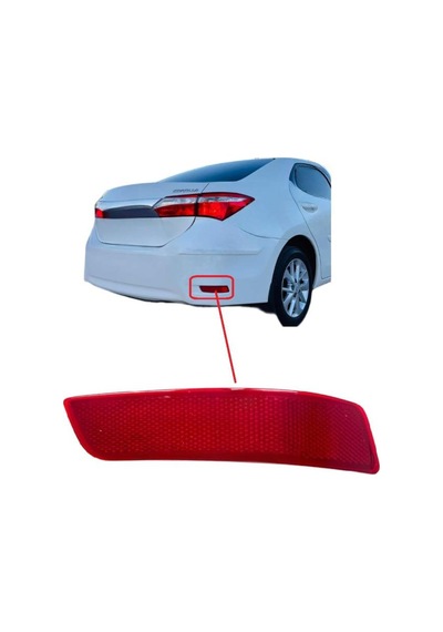 Toyota Corolla Tampon Reflektörü Arka Sağ 2013-2018