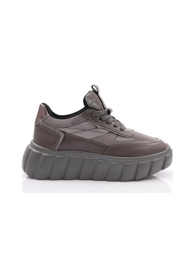 Dgn 506 Kadin Bağcikli Sneaker Ayakkabi 506-2239-R7512 Gri