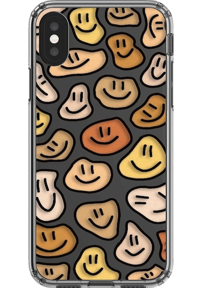 Apple Uyumlu iPhone Xs Max Şeffaf Kılıf Şeffaf Wallpaper 8 Tasarımlı