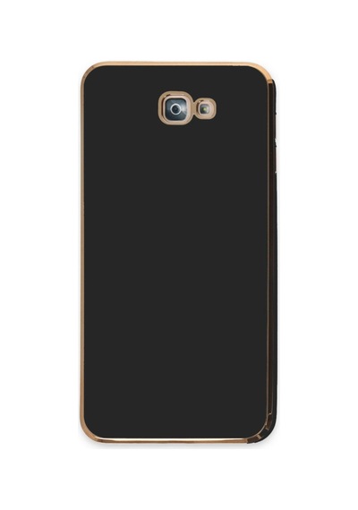 Samsung Galaxy Uyumlu , J7 Prime Kılıf Volet Silikon - Siyah