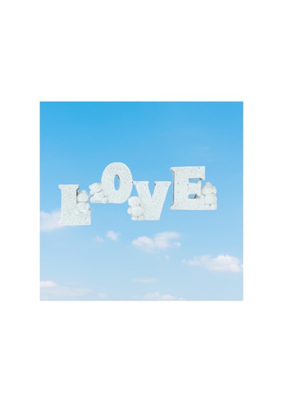 El Yapımı Dekoratif '' Ayıcıklı Love '' Biblo,''l-o-v-e'' Yazılı Biblo Seti.