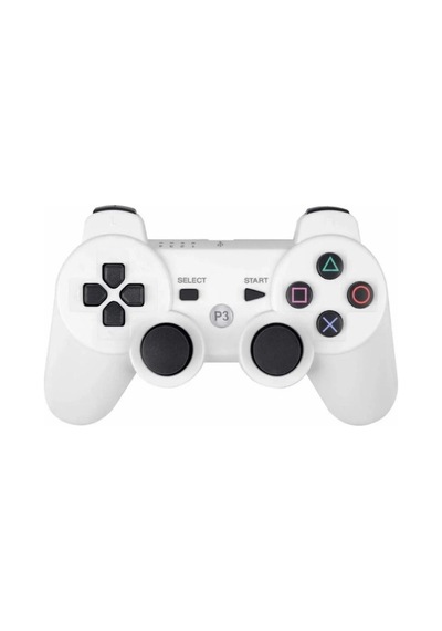 Ps3 Kablosuz Analog Oyun Kolu Dualshock Oyuncu Konsol Wireless Joystick Double Kumanda Beyaz - 870718714