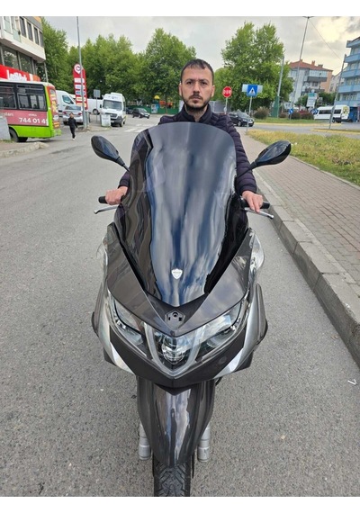 Motocam Piaggio X10 350 Ön Cam 2011-2017 Model 73cm Siyah Renkli 4mm