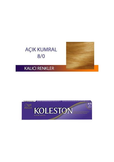 Hubrendy Tedarik Single Tüp Boya Saç Boyası Açık Kumral 8/0