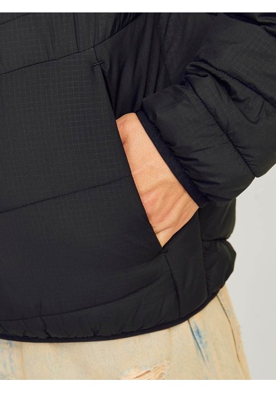 Jack & Jones 12256985 Erkek  Siyah Mont & Kaban