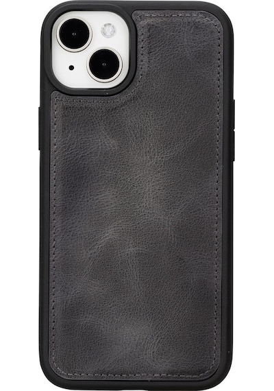 Apple Uyumlu   iPhone 15 Plus Deri Cüzdanlı Kılıf   Mwwn Vs4ef Gri