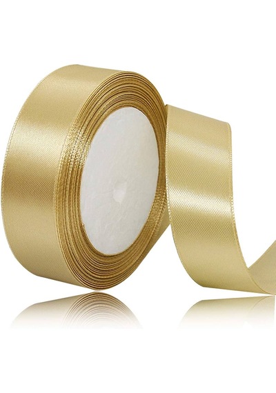 Benim Marifetlerim Altın Saten Kurdele 1 Cm 10 Metre