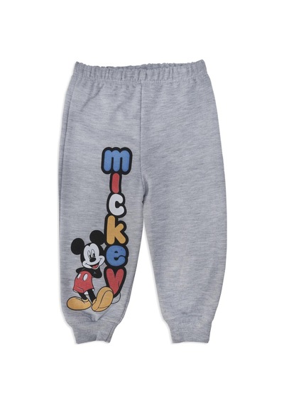 Bebelop Erkek Bebek Mickey Mouse Baskılı Yazılı 2'li Alt Üst Takım 001