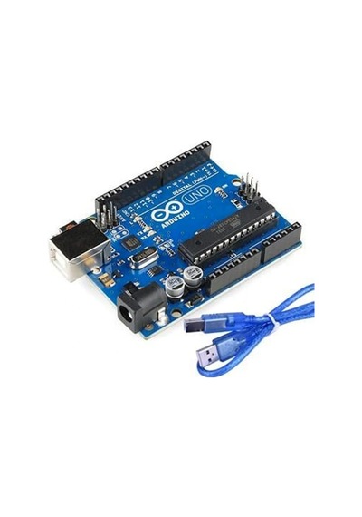 Arduino Uno R3 Klon  - Atmega328p Dıp Chipset - Usb Kablo Hediyeli