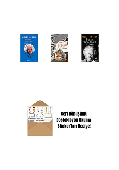 Fikirler Ve Görüşler + Göreliliğin Anlamı + Benim Gözümden Dünya + Okuma Sticker'ları