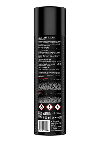 Selsil Lastik Parlatıcı 500 Ml 3'lü
