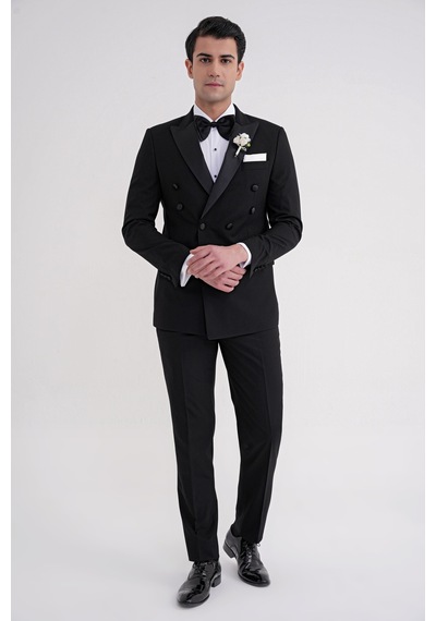 Black 082 Takım Slim Siyah Siyah